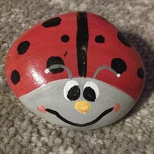 Hand painted rock.